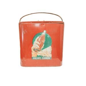 Vintage Coca Cola Picnic Cooler Chest
